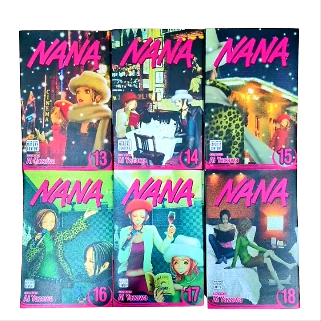 NANA 英語版 15,16 18-21巻 FULL SET! NANA By Ai Yazawa Manga complete vol: 1-21 (END
