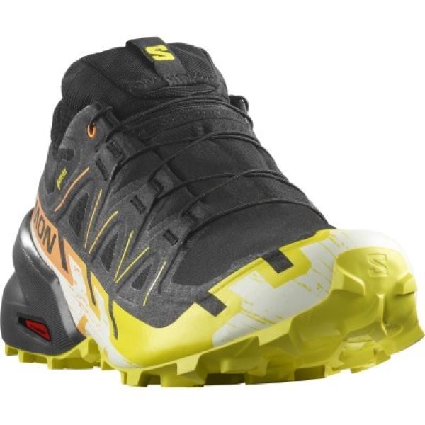 [L47465400] Salomon Uomo Speedcross 6 GTX Nero Giallo *NUOVO*