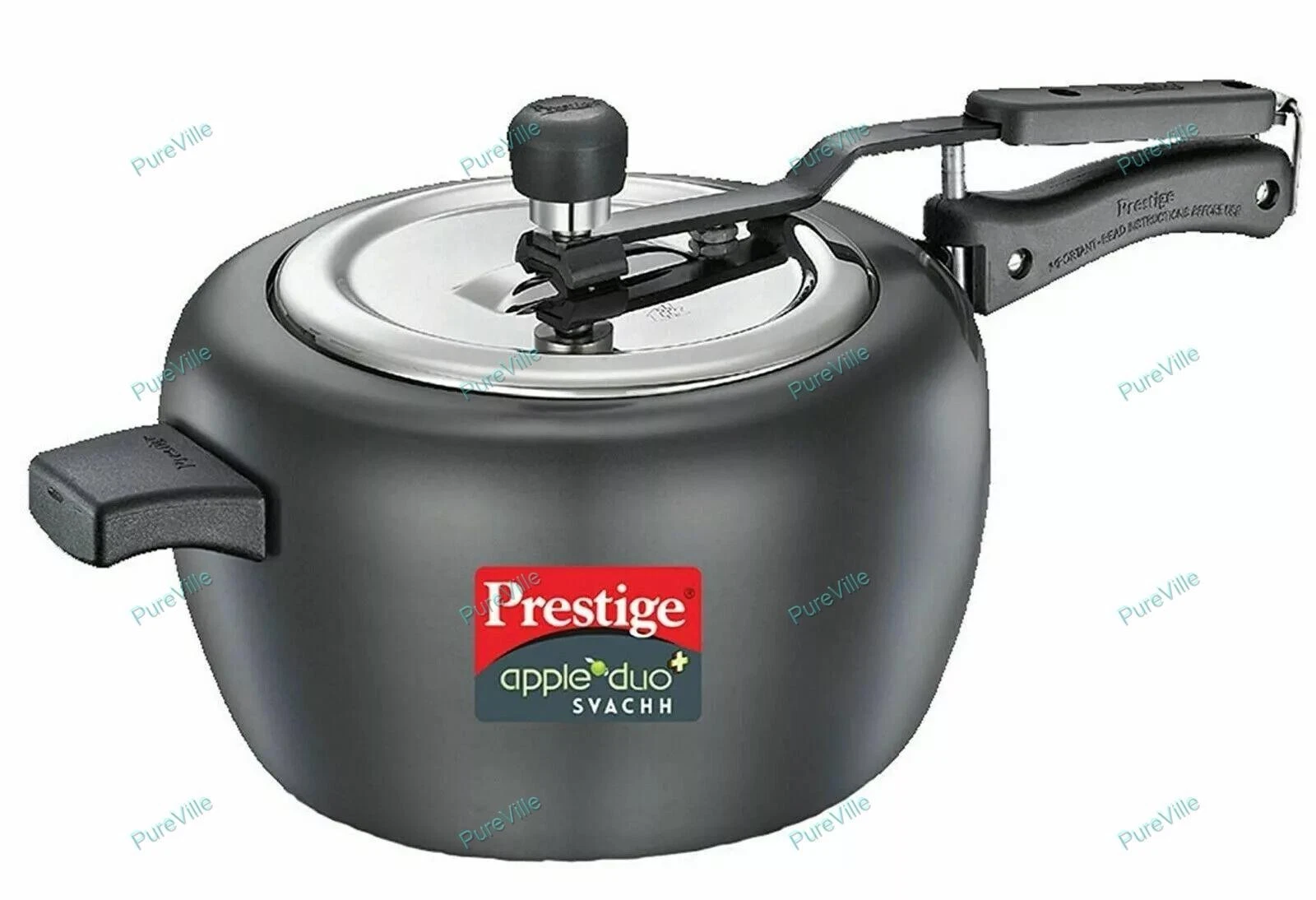 Kitchen Appliance Prestige Duo Plus Svachh Hard Anodized 5 Liter Pressure Cooker
