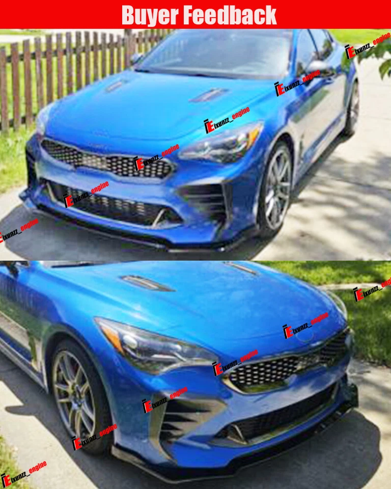 Kit corpo tampa furo ventilação para para KIA Stinger 2017-2023 estilo carbono - Imagem 3 de 4