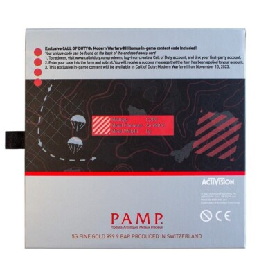 Lingotin D'or 5g – Call Of Duty – Pamp