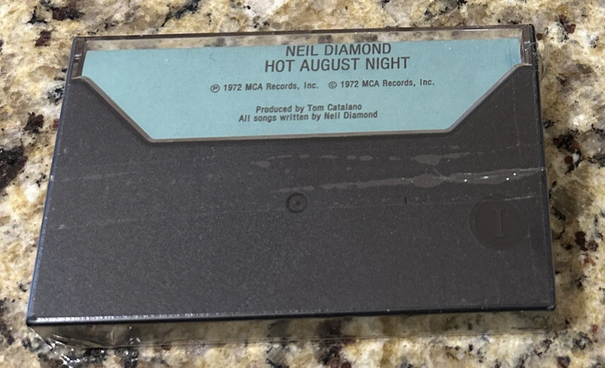 NEIL DIAMOND- HOT AUGUST NIGHT CASSETTE MCA MCAC2 10013, NEW & SEALED - Image 3 of 3