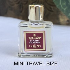  MINIATURE Vintage HABIT ROUGE Guerlain EDC 4...