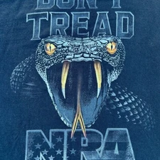 New NRA Shirt DON'T TREAD ON ME T Shirt Officially Licensed NRA GUN SHIRT | eBay