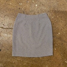 1970s/80s navy and white houndstooth mini skirt