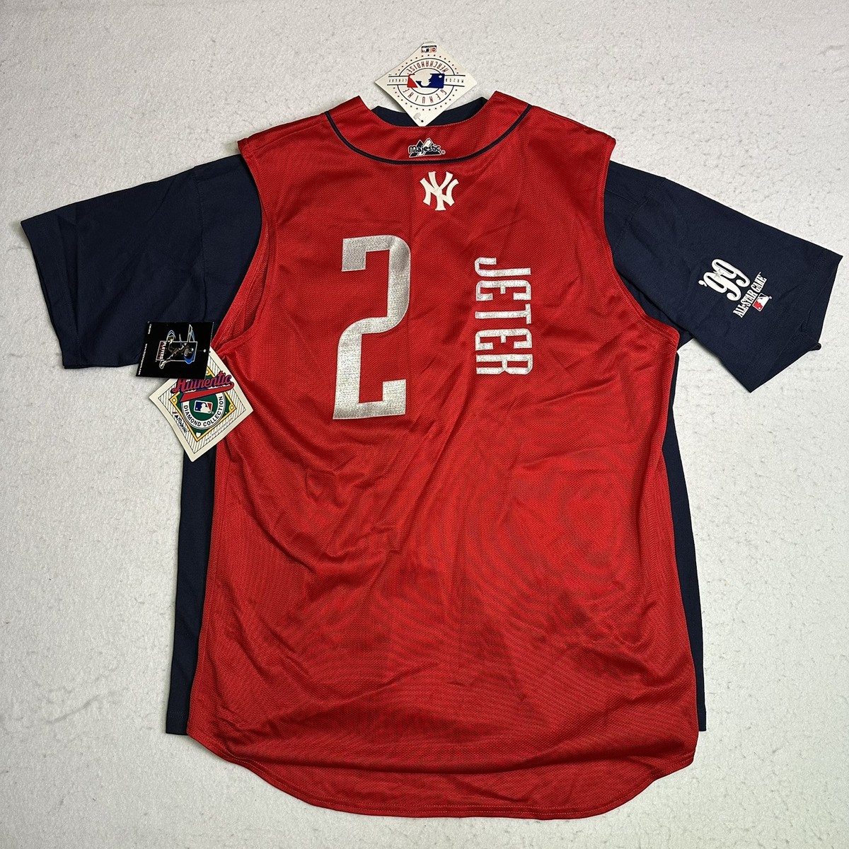 Derek Jeter 1999 MLB All Star Jersey New York Yankees T-Shirt 