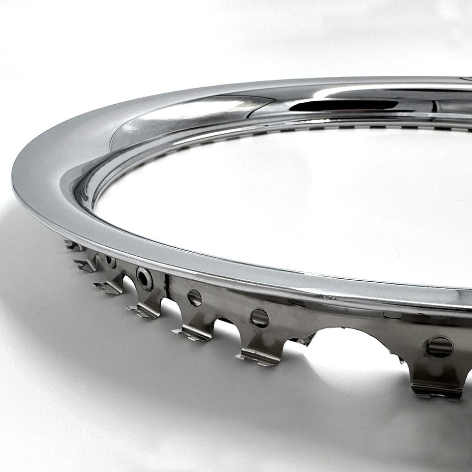 16' 1 1/2-inch Deep Steel Chrome Wheel Trim Rings | eBay