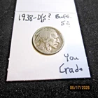 U.S. * 1938-D Buffalo Nickel  * Cheap Shipping