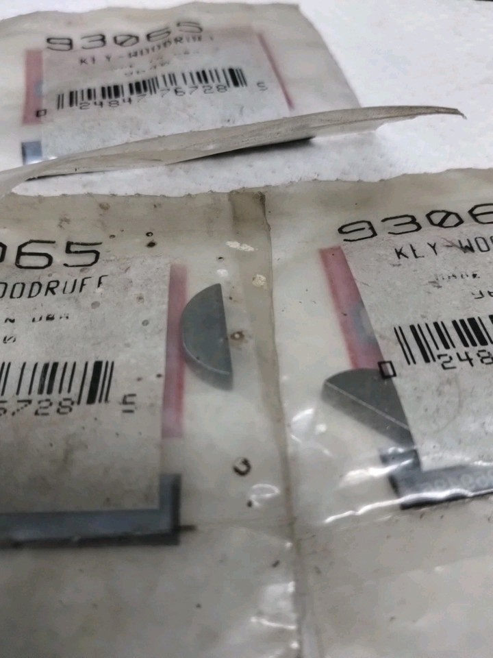 Briggs & Stratton 692193 93065 Woodruff Keys Small Gas Engine 3 piece ...