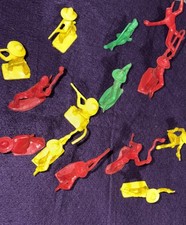 Lot of Vintage 1950s Plastic Toy Horses Cowboy  Indians Tim-Mee 14 Toy Lot