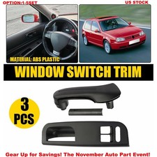 For VW Golf MK4 2Door Interior Door Pull Handle + Window Switch Panel Bezel Trim