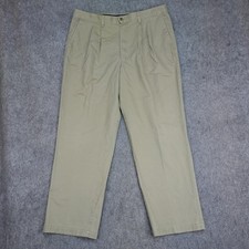 Vintage Dockers Pants Mens 40x32 Khaki Pleated Chino Classic Fit Made in USA 90s