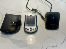 Palm M130 PDA Touch Screen Color LCD 8MB RAM with Leather Case  Charging Dock