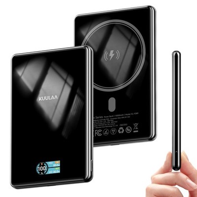 Kuulaa 10000mAh MagSafe Portable Charger 15W Wireless Magnetic Power Bank with 2
