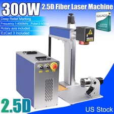 2.5D 300W JPT M7 Mopa Fiber Laser Marking Machine Relief Deep Marking Color Mark