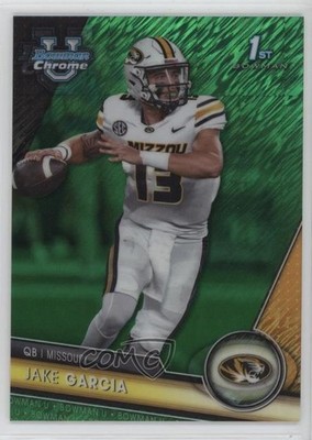 2023 Bowman U Chrome Green Shimmer Refractor 58/99 Jake Garcia #99 1n1m