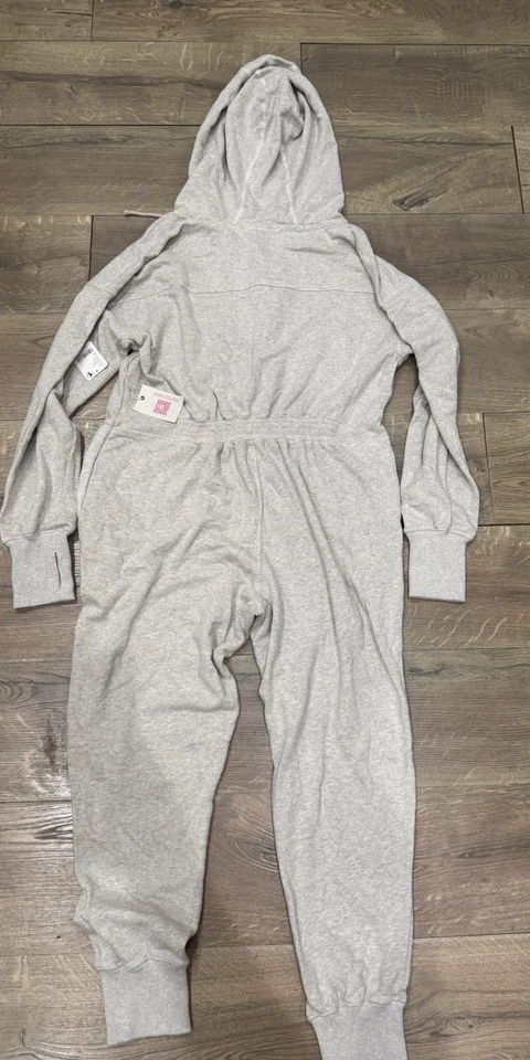 Mono con capucha gris jaspeado de maternidad FP Movement x Hatch nuevo con etiquetas XS Foto 3 de 4