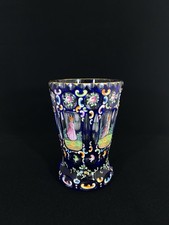 Ranftbecher,-Glas- Biedermaier- Kobald No.3