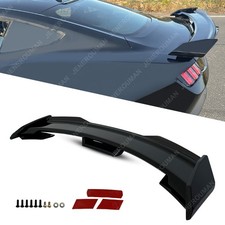 2pcs Rear Spoiler Wickerbill For 24-26 Ford Mustang Rear Trunk Wing Glossy Black