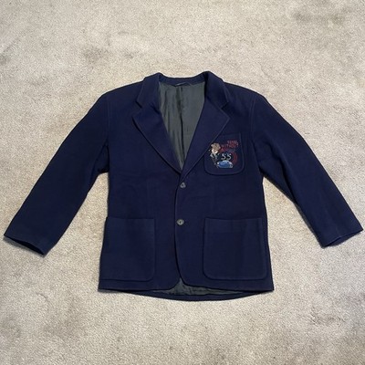 Iceberg Rebel Without A Cause Navy Wool Cashmere Blend Jacket Blazer Size 48