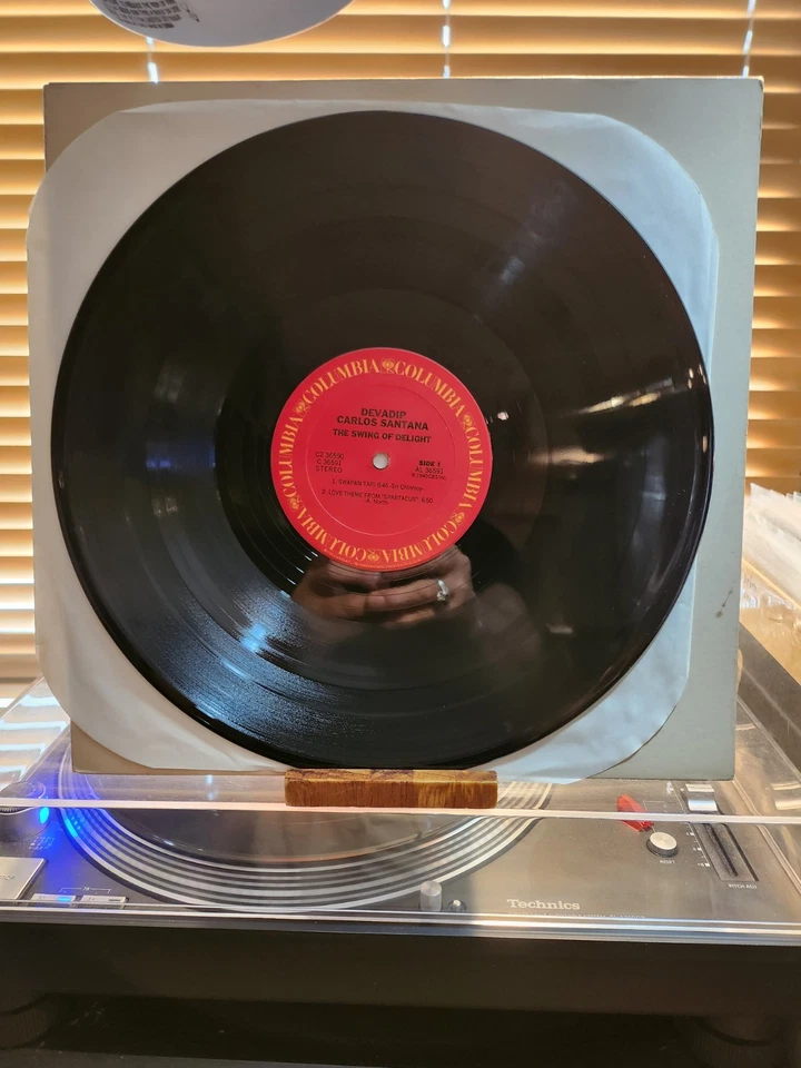 Devadip Carlos Santana, The Swing Of Delight, 1980 1st Columbia Dbl Lp., VG+/VG+ - Image 3 of 4