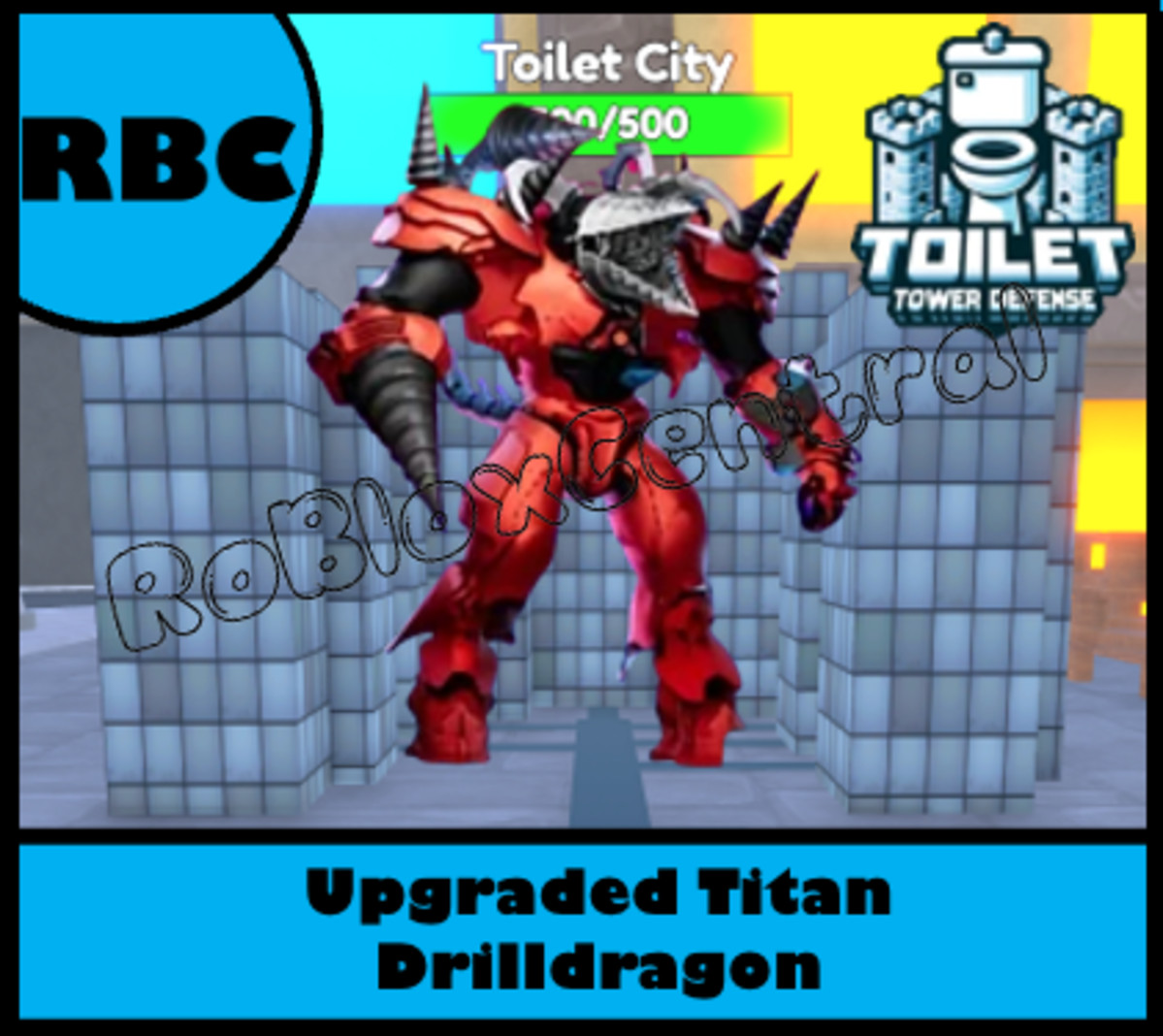 UPGRADED TITAN DRILLDRAGON - CHEAP TOILET TOWER DEFENSE - TTD DRILL DRAGON