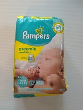 Pampers Swaddlers Diapers - Preemie - 27 Pack