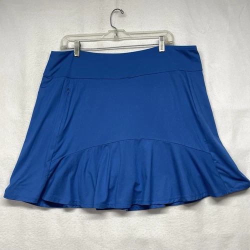 Jupe femme Jill Skort grande coupe bleue suprême stretch ourlet à volants avec short