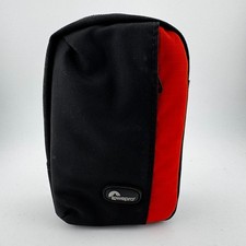 Lowepro Small Soft Padded Compact Digital Camera Case Black  Red