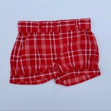 New Janie and Jack Shorts Camellia Summer Red Plaid Shorts Checkered Pattern