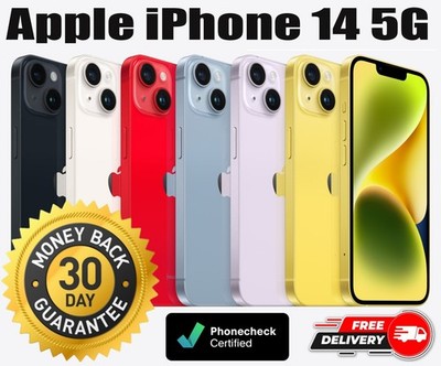 Factory New Sealed Apple iPhone 14 5G 128GB/256GB Unlocked 2-Yr Warranty US SHIP