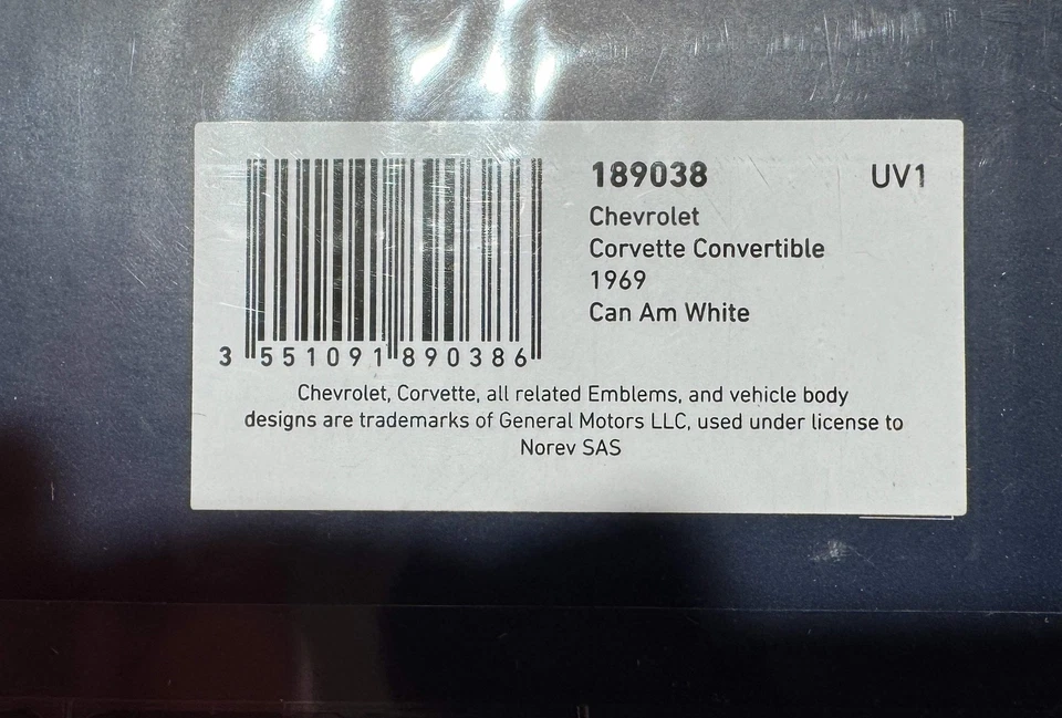 1969 Corvette Convertible 1: 18 Norev 189038 — 第 3/3 张图片