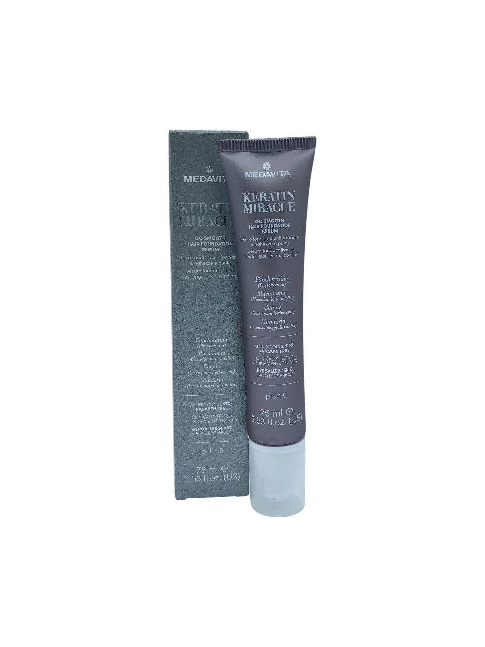 Medavita Keratin Miracle Go Smooth Hair Foundation Serum 75ml