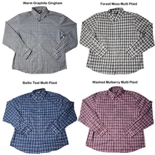 Lands' End Men's Performance Stretch Woven Long Sleeve Shirt