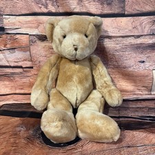 Toys R Us Animal Alley Teddy Bear Plush Soft Tan 11" Sitting Collectible Classic