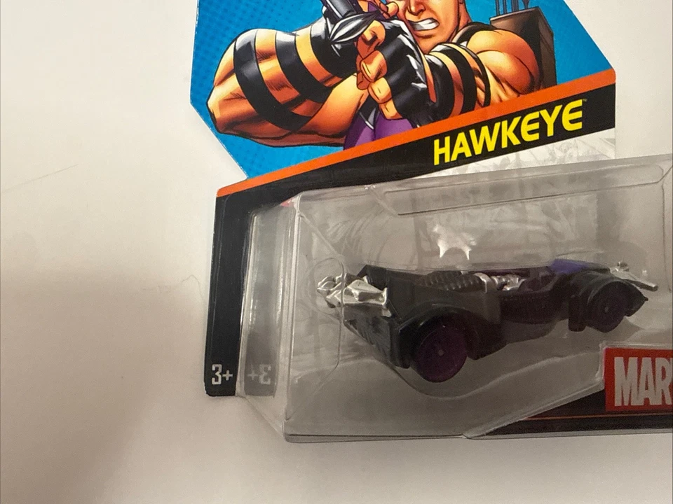 2014 风火轮汽车漫威夏威夷 #9 黑色、灰色和紫色 — 第 3/4 张图片