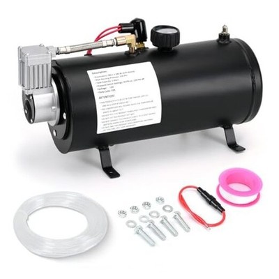  DC 12V MAX 150PSI Air Compressor Tank Pump w/3 0.8 Gal Tank 12V Air Compressor