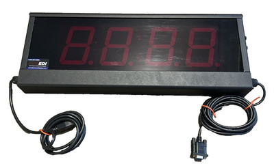 EDI Electronic Displays Inc. ED406-101-4D-N1 LED Display Clock 12/24 Hour 20''