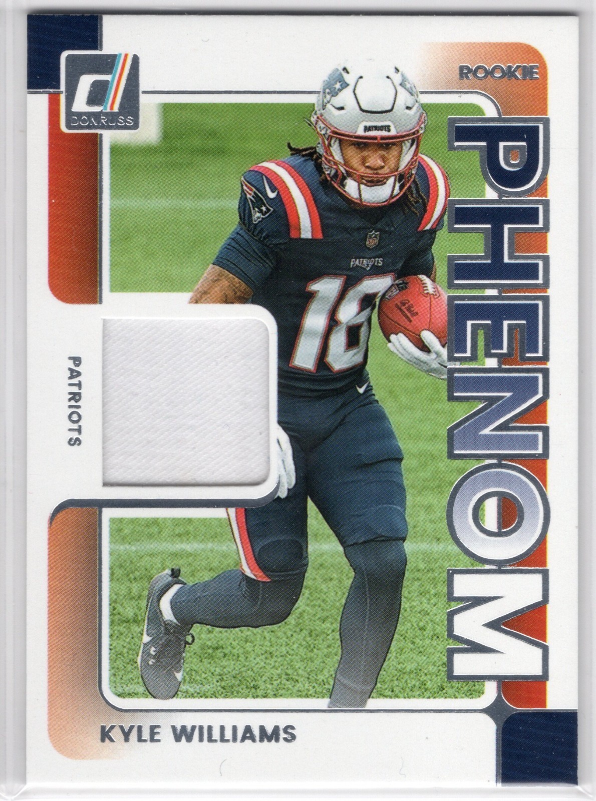 2025 Donruss Rookie Phenom Jersey Relic #RPJKWS Kyle Williams Patriots