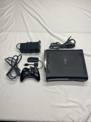 Microsoft Xbox 360 Elite Black Console Bundle with Controller and Power Supply
