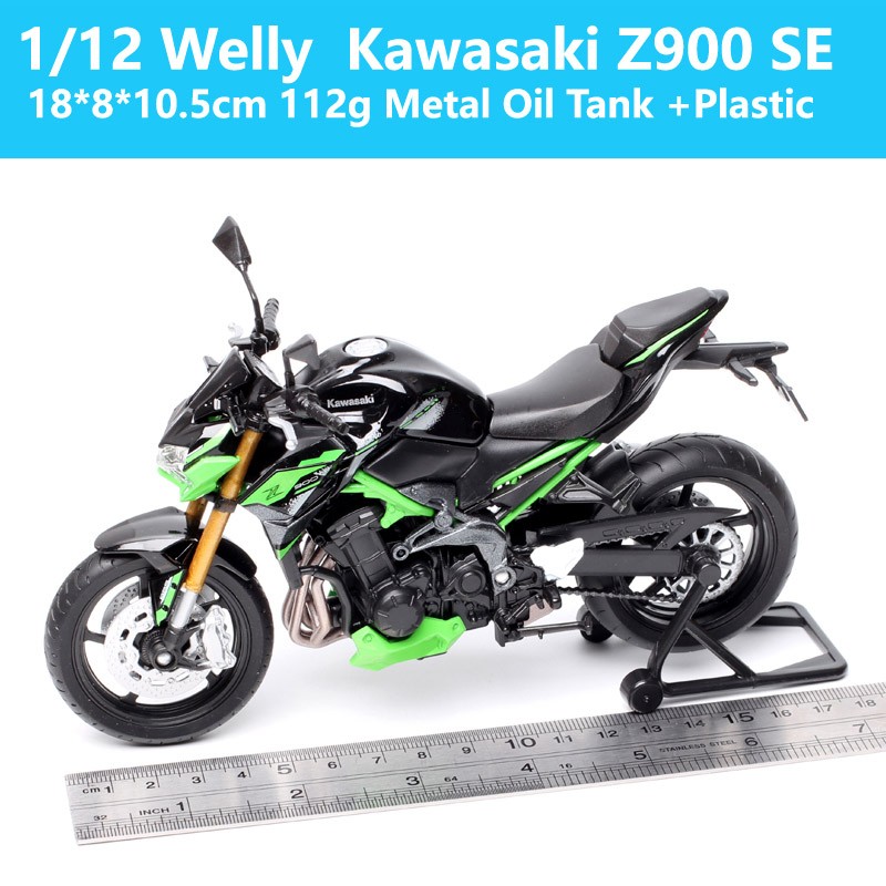 Welly 1/12 Scale Kawasaki Z900 SE 2024 Motorcycle Model Bike Toy