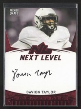 2020 SAGE HIT #NL-DT Davion Taylor Next Level Signatures Red A25