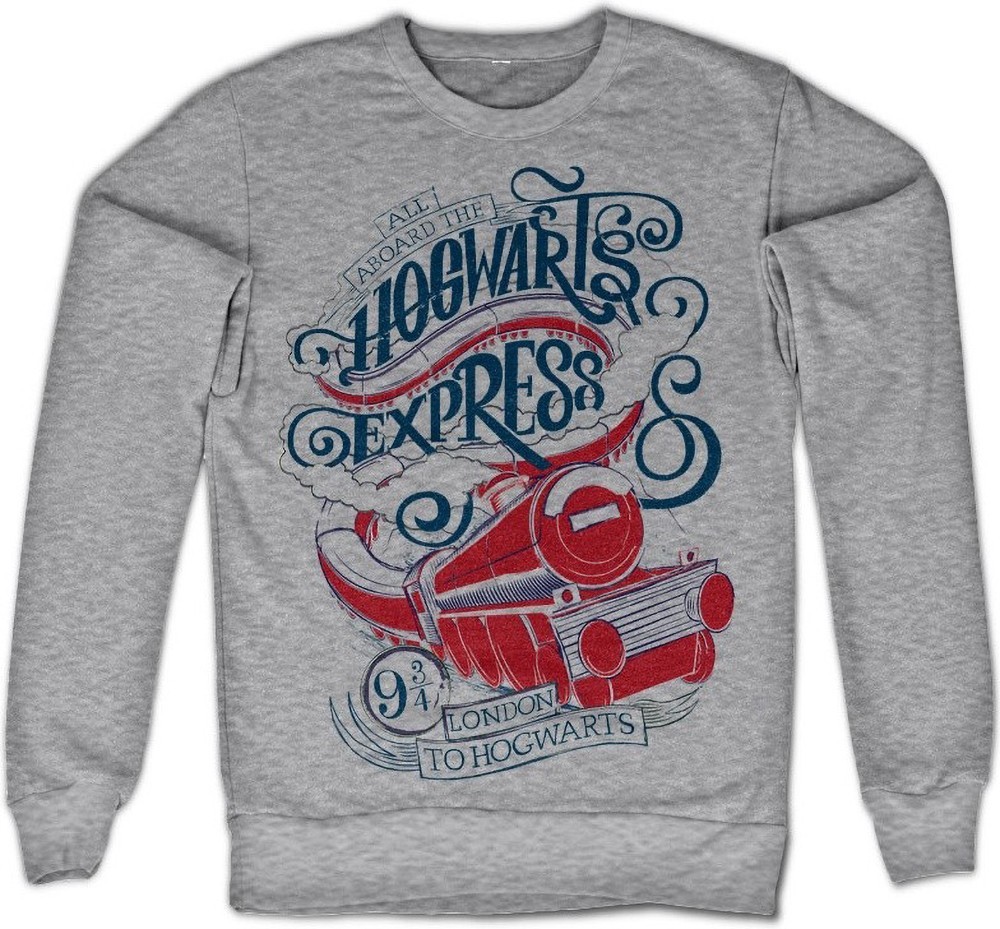 Harry Potter All Aboard The Hogwarts Express Sweatshirt Heather-Grey 9190₽