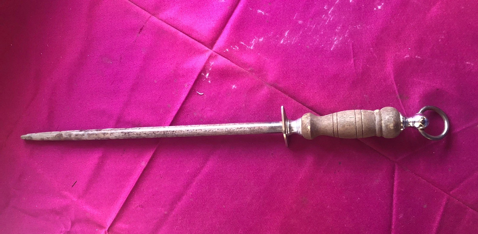 Vintage R.H. Forschner Honing Rod Knife Sharpener Steel Large 20.5” England