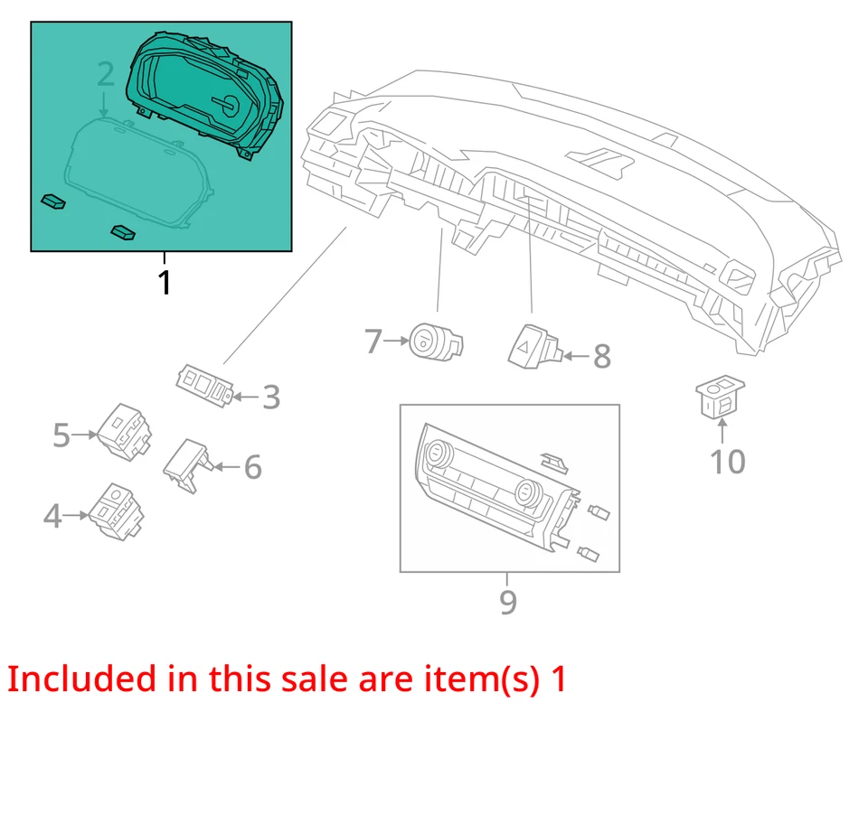 Cuadro de instrumentos velocímetro Honda Insight 2019 medidores JHVEK Foto 3 de 4
