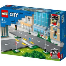 LEGO City Road Plates Set 60304 Glow in the Dark Streetlights 112 Pieces