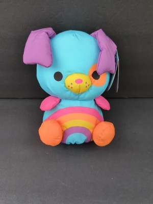 SWISHEEZ 7'' Dwayne Dog Plush Toy Rainbow Multi Color Spin Master NEW WITH TAGS