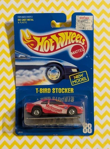 Vtg 1989 Hot Wheels T-Bird Stocker #88 Car - Motorcraft - 1:64 Scale - Malaysia