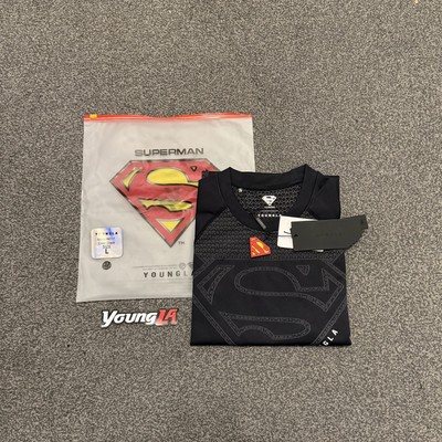 Youngla x Superman - Large - 4117 - Compression Tee - Black - Fast Shipping   