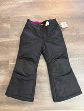 Faded Glory Snow Pants Youth Girls XS 4 5 Extra Small Insulated Ski NWT Black